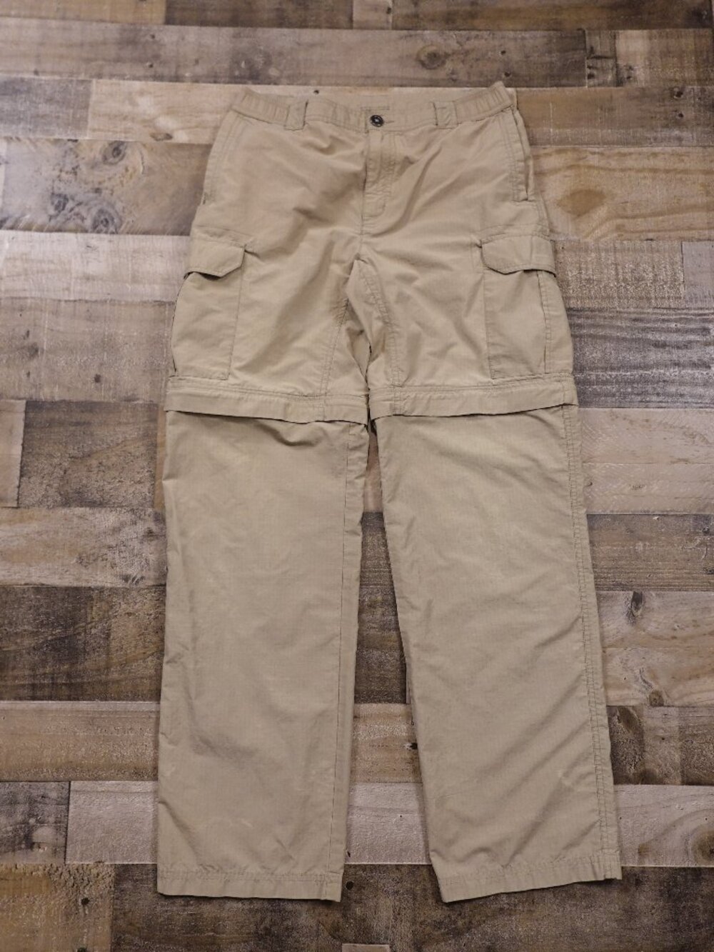 Columbia Silver Ridge Convertible Pants Men’s Small 32L Khaki Omni-Wick Hiking